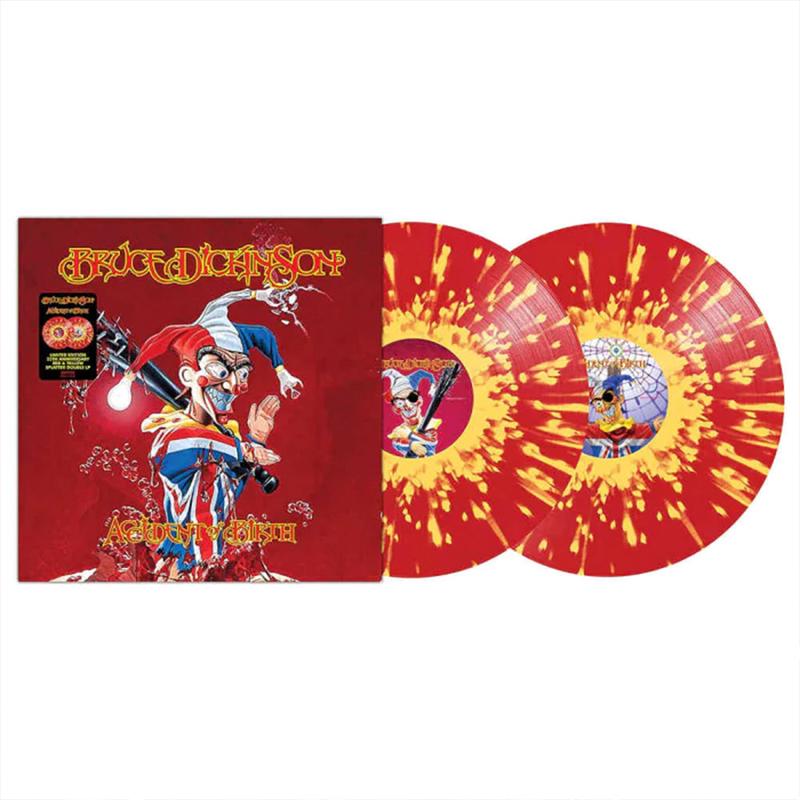 BRUCE DICKINSON - Accident Of Birth (2022 Reissue) - 2LP - Red & Yellow Splatter Vinyl