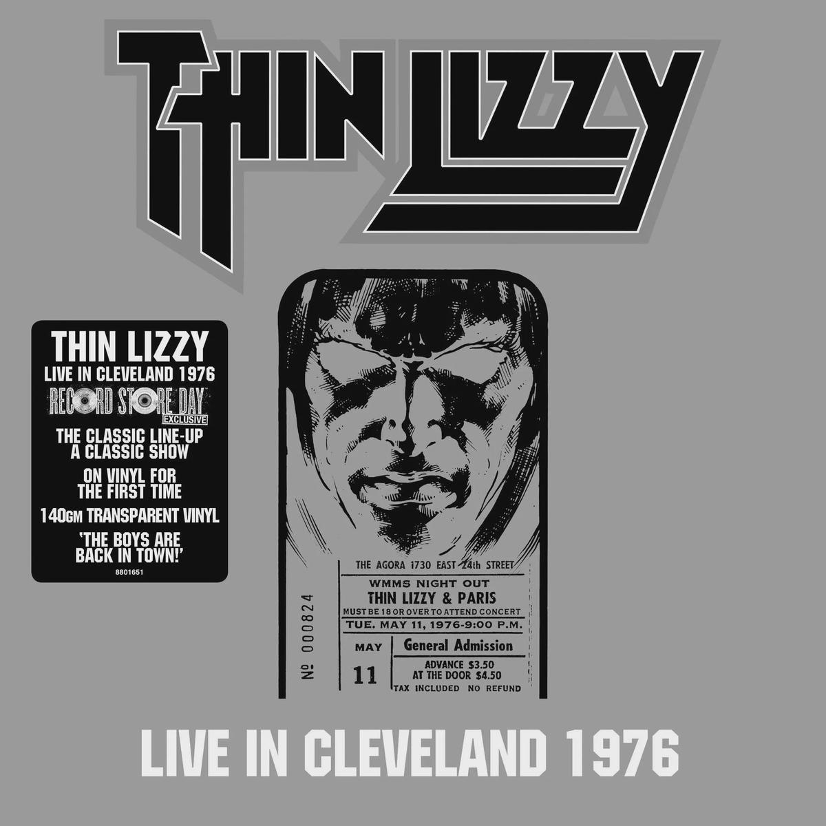 THIN LIZZY-LIVE IN CLEVELAND 1976 CLEAR VINYL 2LP *NEW*