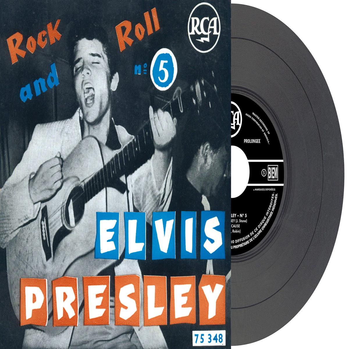Elvis Presley - Rock and Roll - RCA #5 (Black 7" vinyl EP) ((Vinyl)) - Default Title
