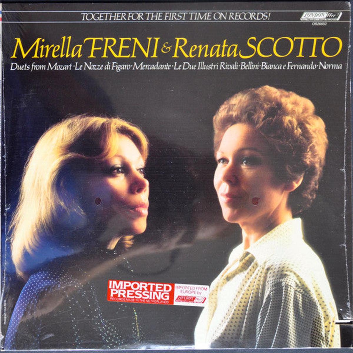 Mirella Freni, Renata Scotto - Duets From Mozart - Mercadante - Bellini - LP