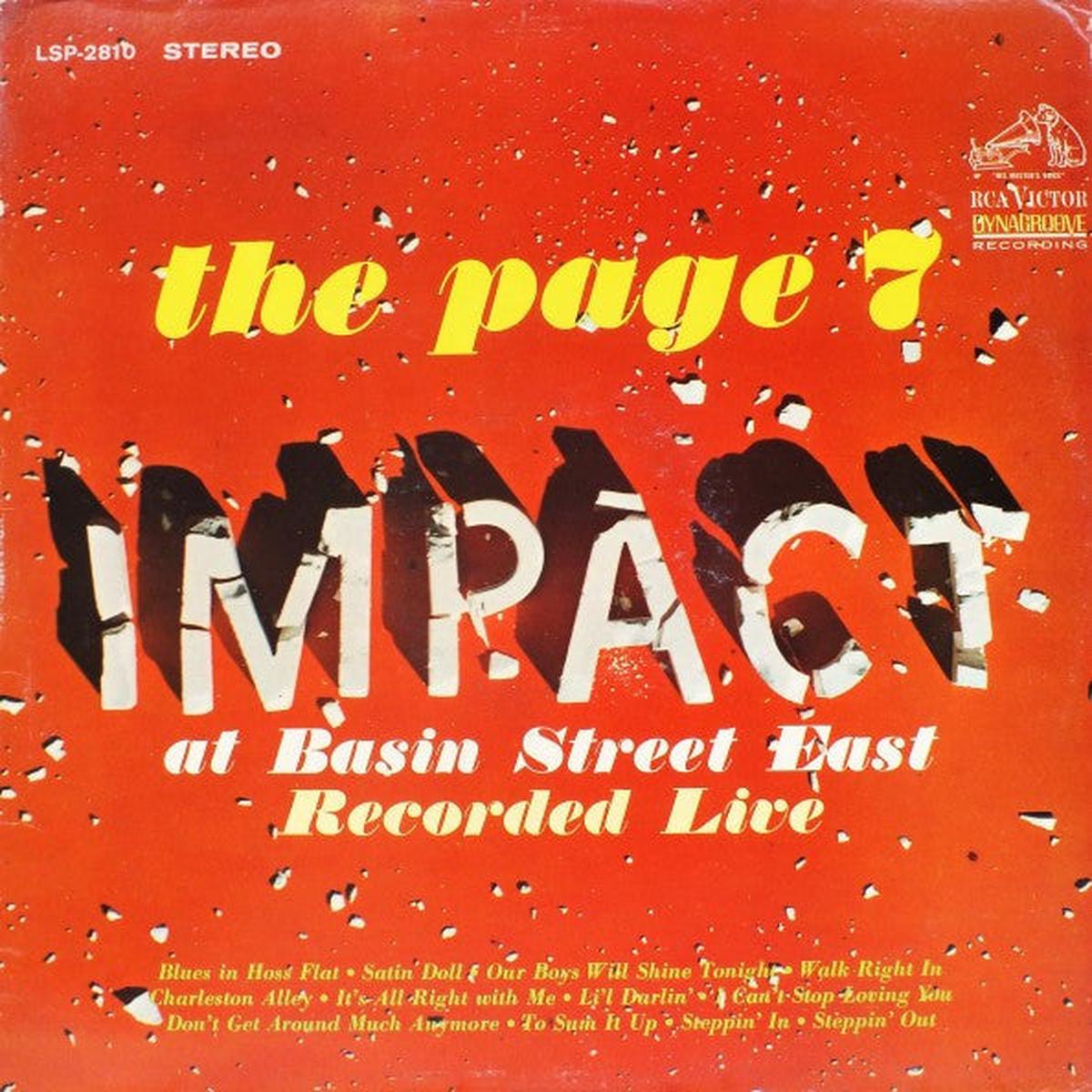 The Page 7 - Impact At Basin Street East
