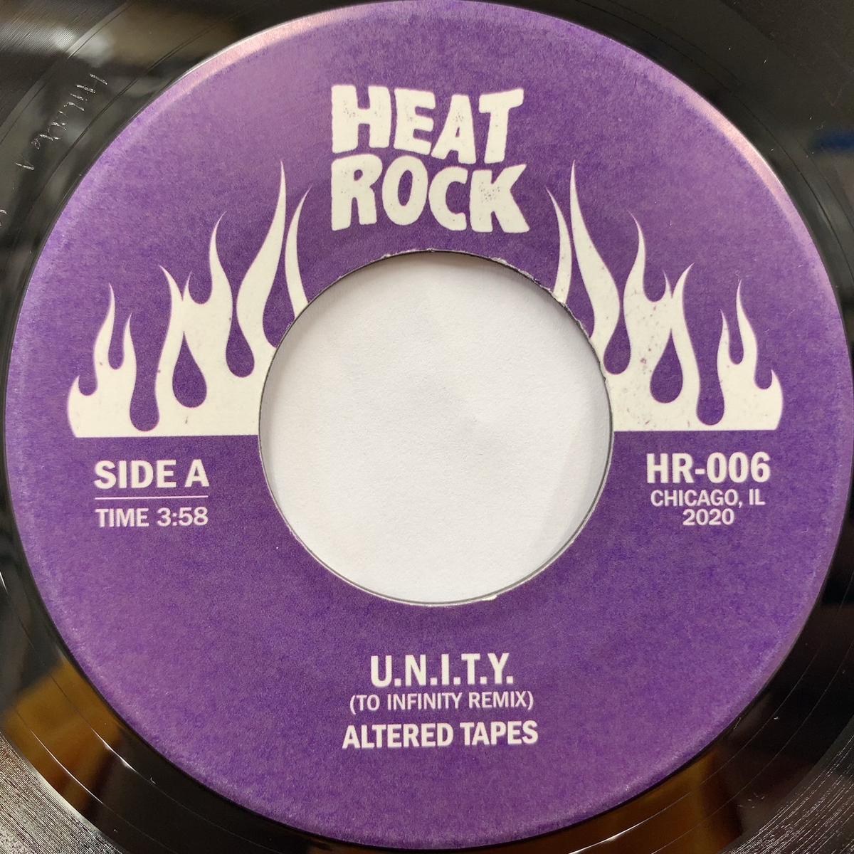 ALTERED TAPES / U.N.I.T.Y. (To Infinity Remix + Instrumental) HR-006, 7inch