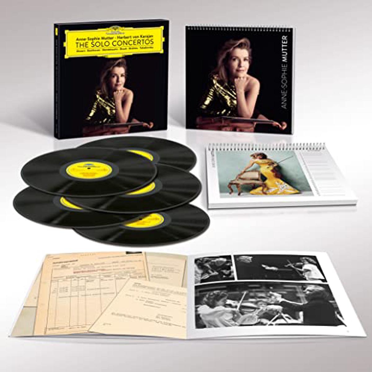 Anne-Sophie Mutter/Herbert von Karajan Anne-Sophie Mutter / Herbert von Karajan: The Solo Concertos [5 LP] - Default Title