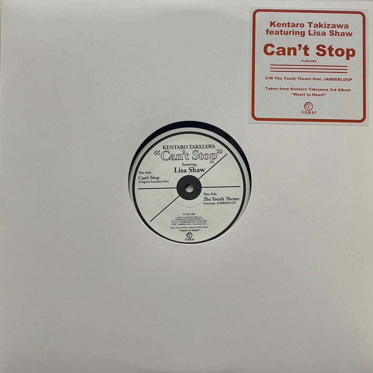 KENTARO TAKIZAWA / Cant Stop (Flower Records FLRS-084, 12inch)
