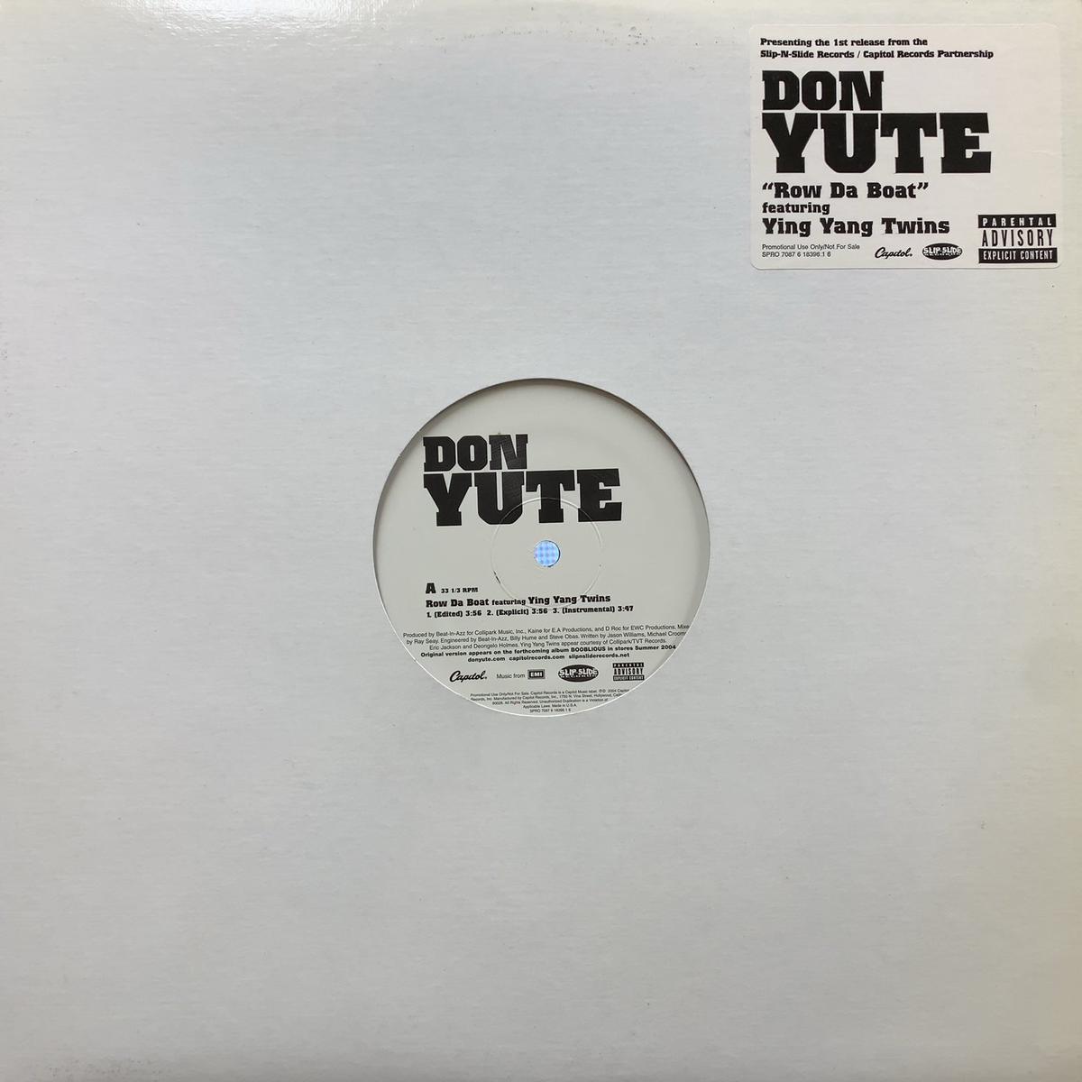 DON YUTE / Row Da Boat (SPRO 7087 6 18396 1 6, 12inch)