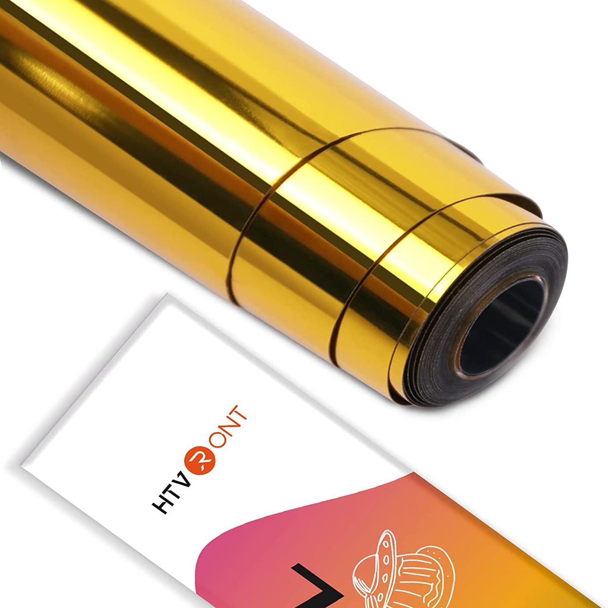 HTVRONT30x450cm Metallic Mirror Permanent Adhesive Vinyl Roll