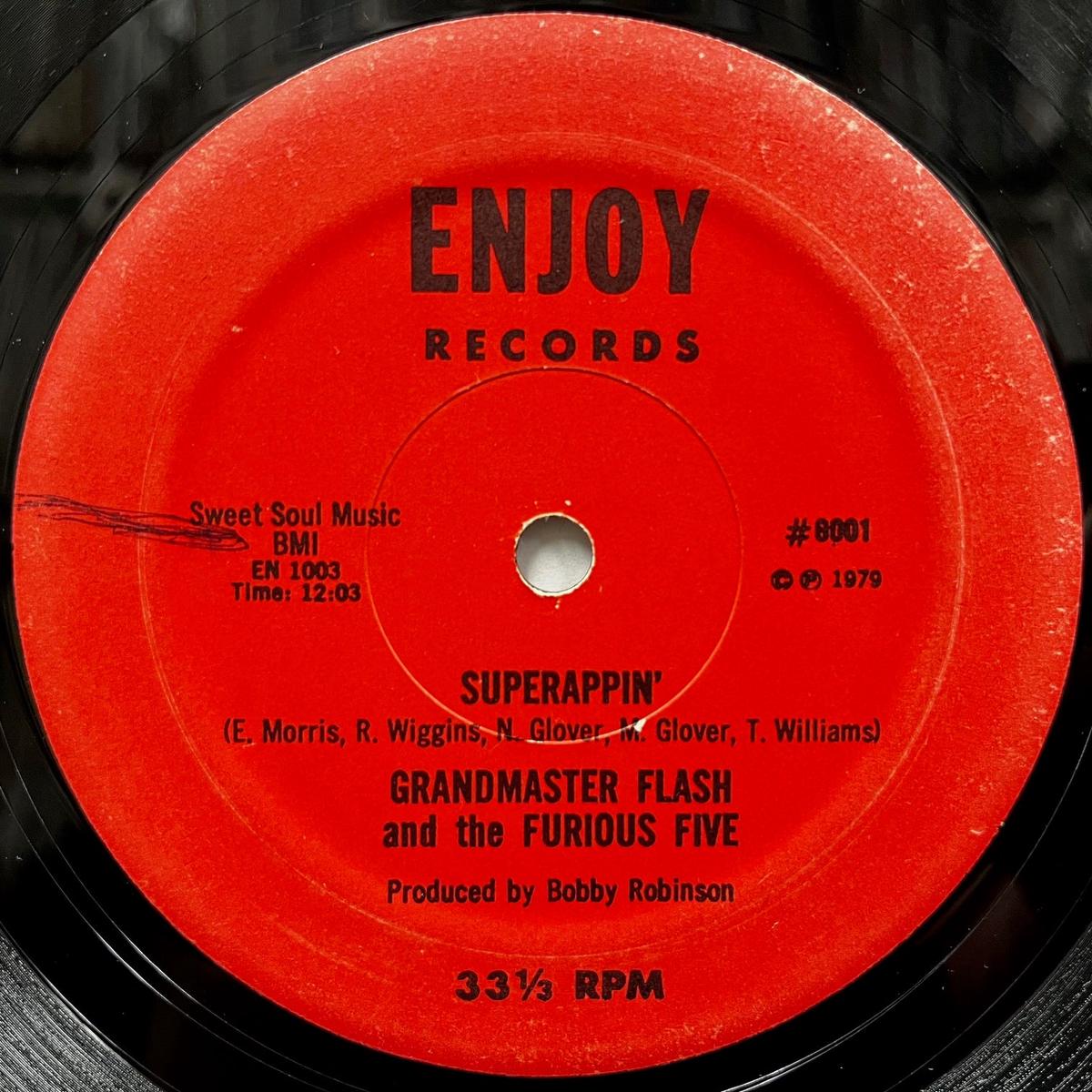 GRANDMASTER FLASH & THE FURIOUS FIVE / Superappin' (6001, 12inch)