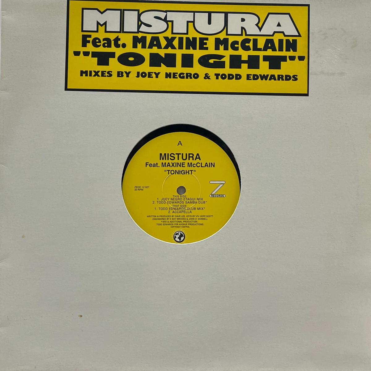 Mistura / Tonight (Z Records ZEDD 12 027, 12inch)