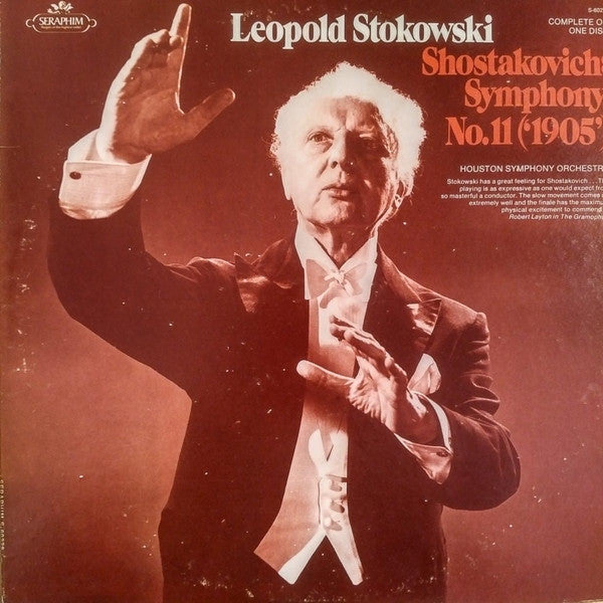 Shostakovich*, Leopold Stokowski Conducting The Houston Symphony Orchestra* - Symphony No. 11 - LP
