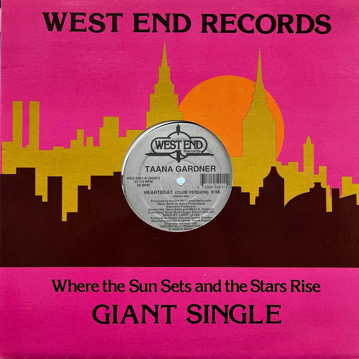 TAANA GARDNER / Heartbeat (WES 5001,12inch)Reissue, Remastered