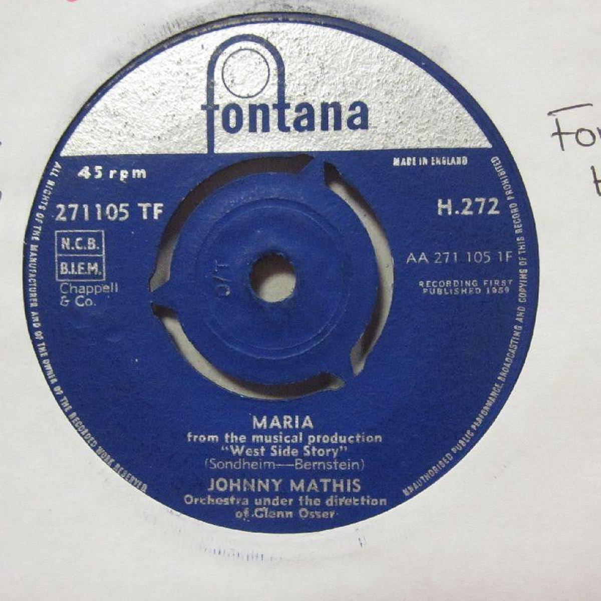 Maria/ Hey Love-Fontana-7  Vinyl-Ex/Ex