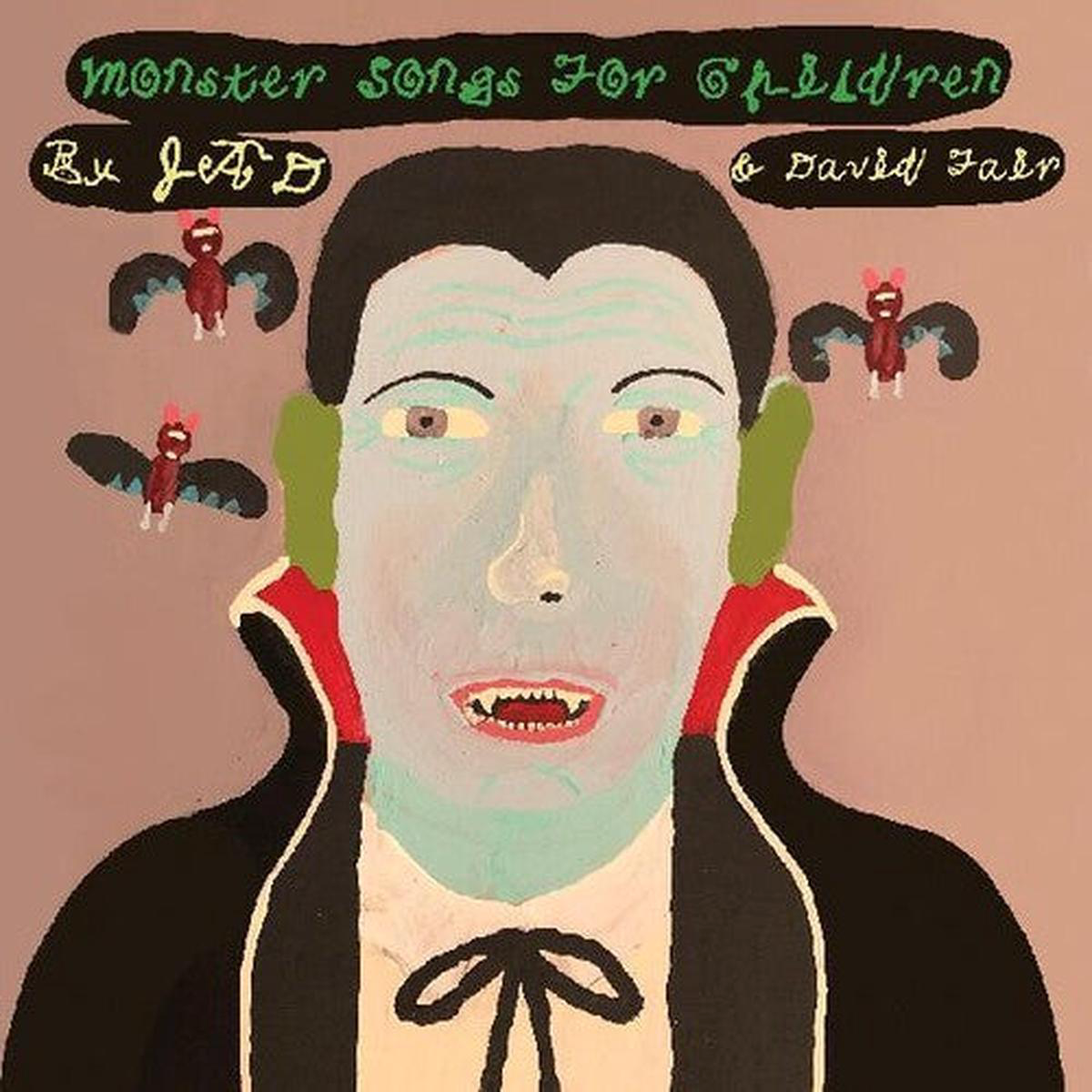 Jad 038 David Fair 8211 Monster Songs for Children LP (Ltd Lime w Black Swirl Vinyl)