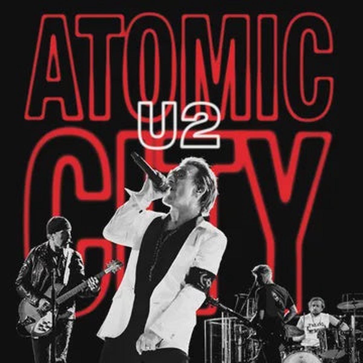 U2-ATOMIC CITY RED VINYL 10  *NEW*