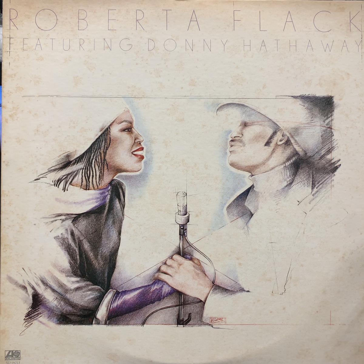 ROBERTA FLACK Featuring DONNY HATHAWAY / Roberta Flack Featuring Donny Hathaway (P-10802A, LP)