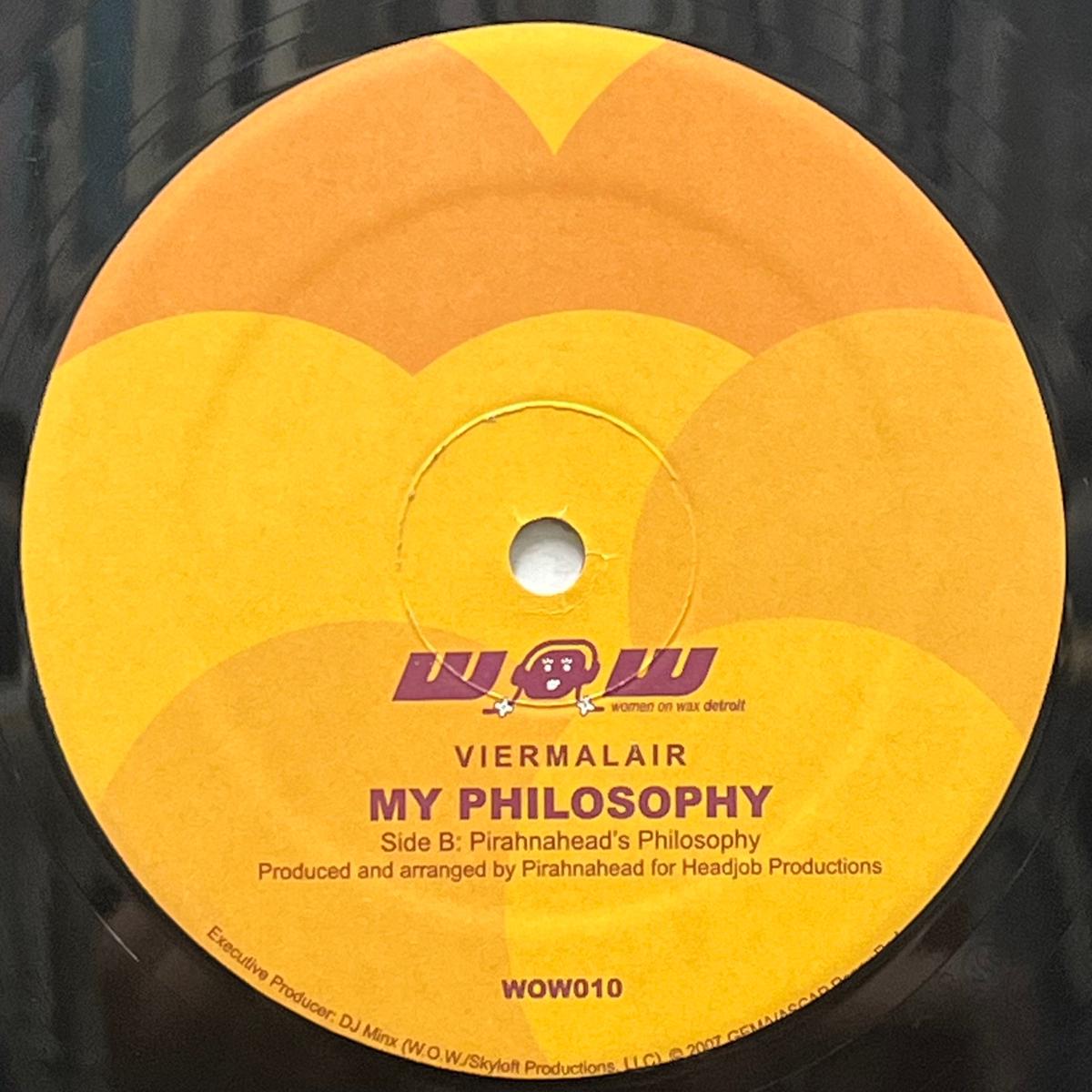 VIERMALAIR / My Philosophy (Women On Wax Recordings WOW 010, 12inch)