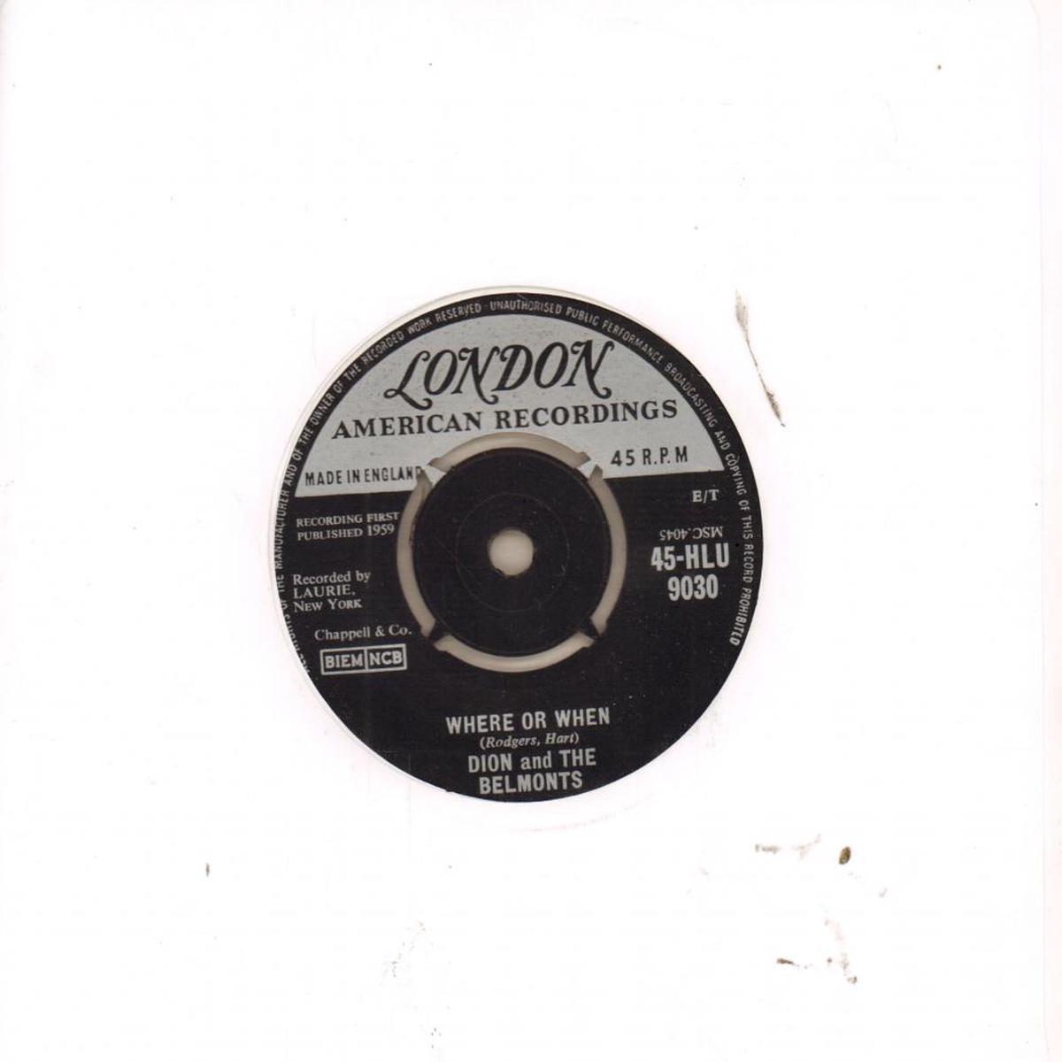 Where Or When-London-7  Vinyl-Ex/VG+