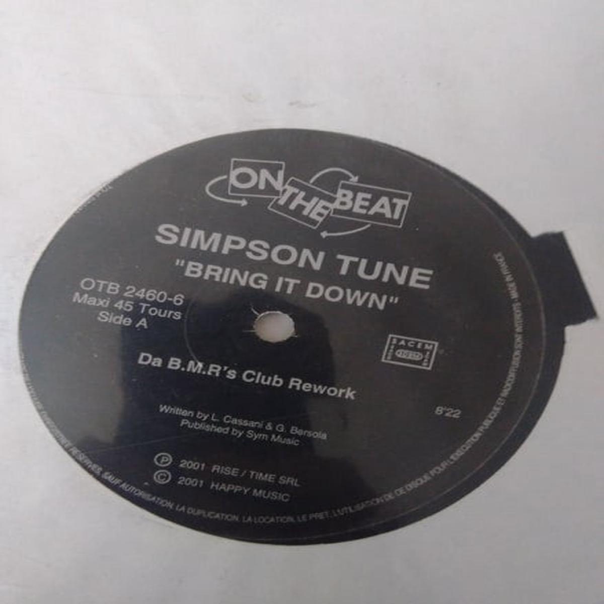 Bring It Down | Very Good Plus (VG+) Generic - - DEEP HOUSE / USED *VERY GOOD+*