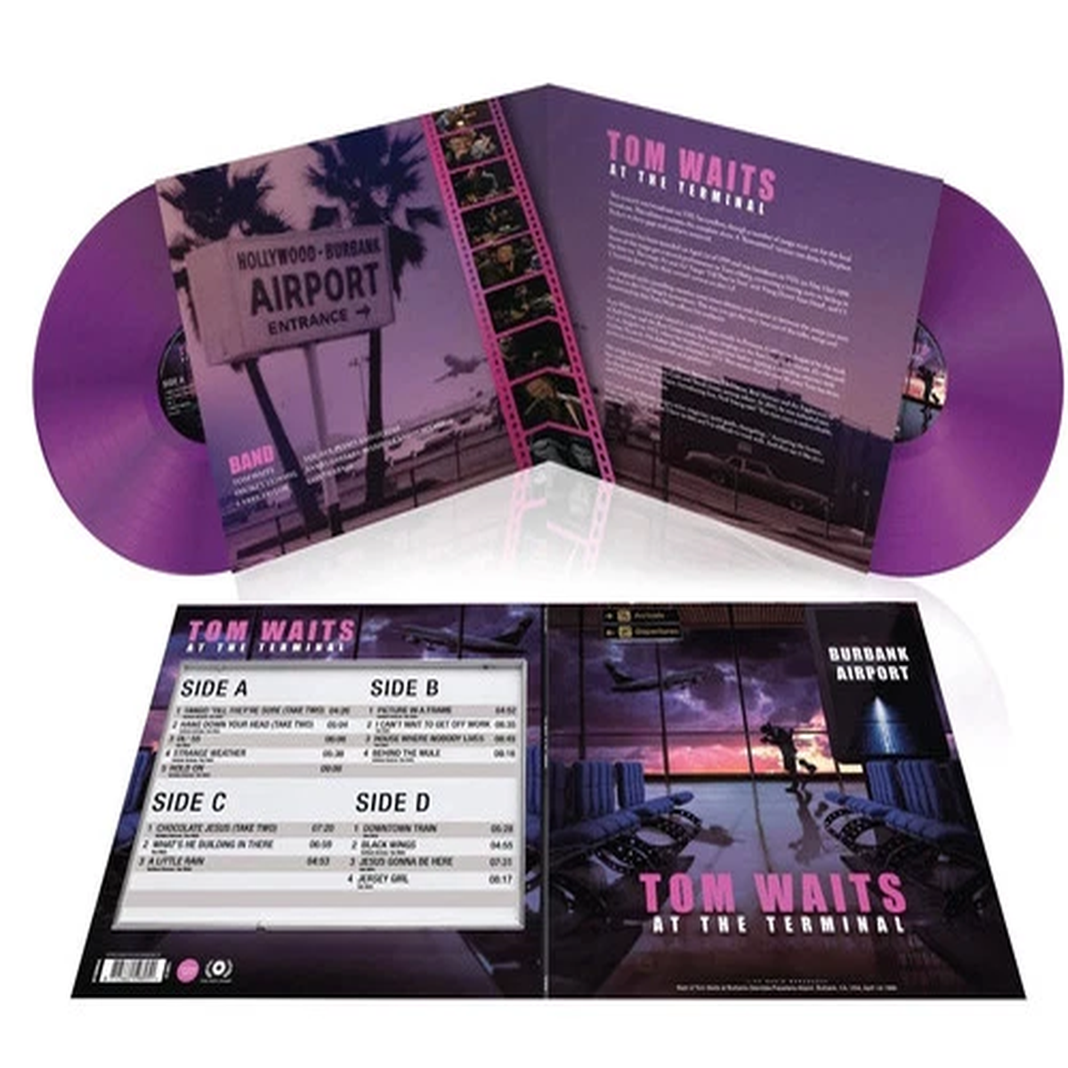 Tom Waits At The Terminal 2LP 12" Pink Colored Vinyl Record - NEW
