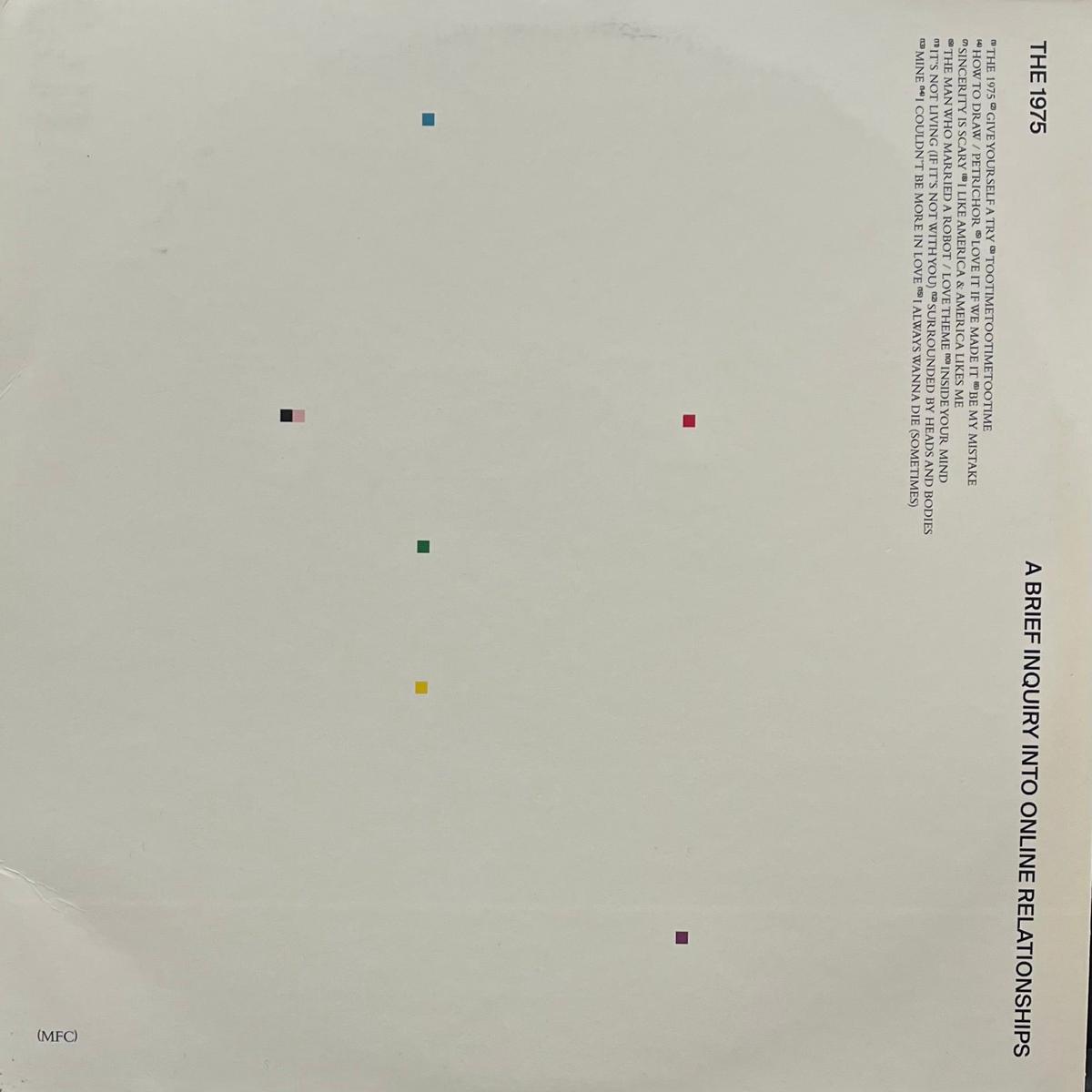 1975 / A Brief Inquiry Into Online Relationships (Dirty Hit DH00444, LP) 180g White Vinyl