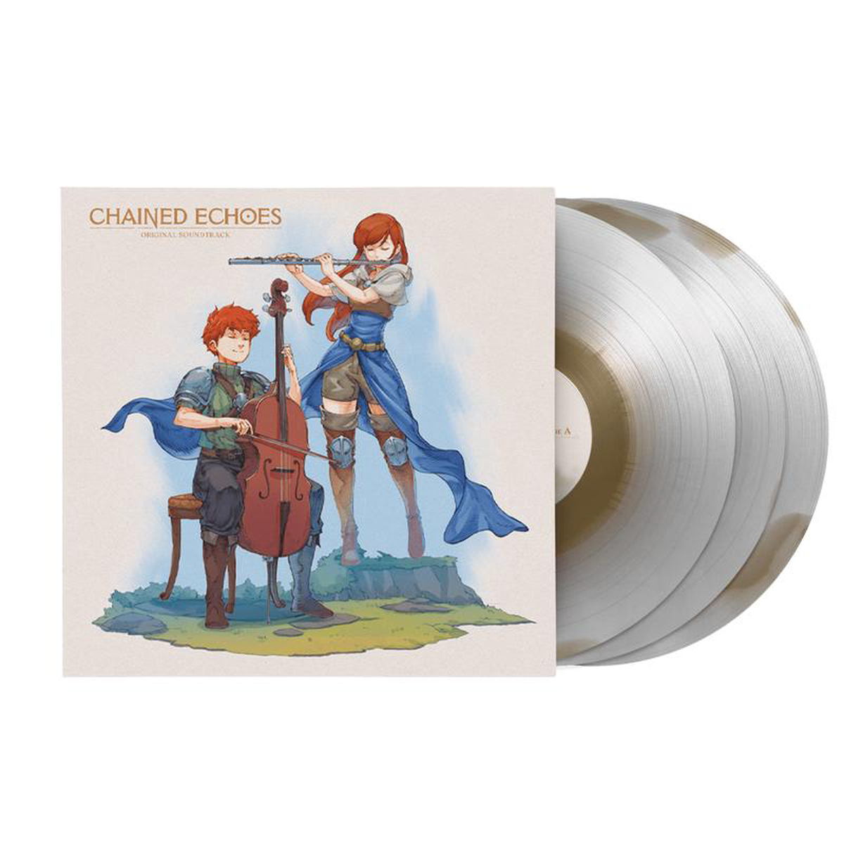 Chained Echoes (Original Game Soundtrack) 8211 Eddie Marianukroh (3xLP Vinyl Record) Exclusive Gold-and-White Ink Spot Variant