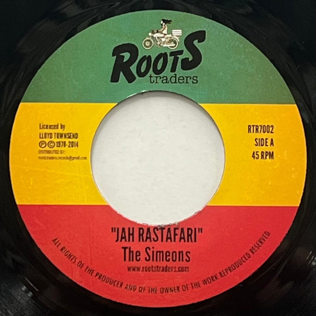 SIMEONS / Jah Rastafari (Roots Traders RTR7002, 7inch)