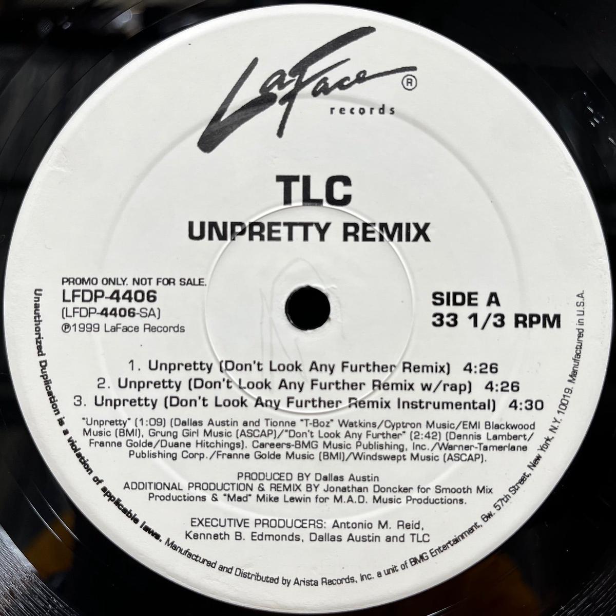 TLC / Unpretty Remix (LFDP-4406, 12inch) Promo