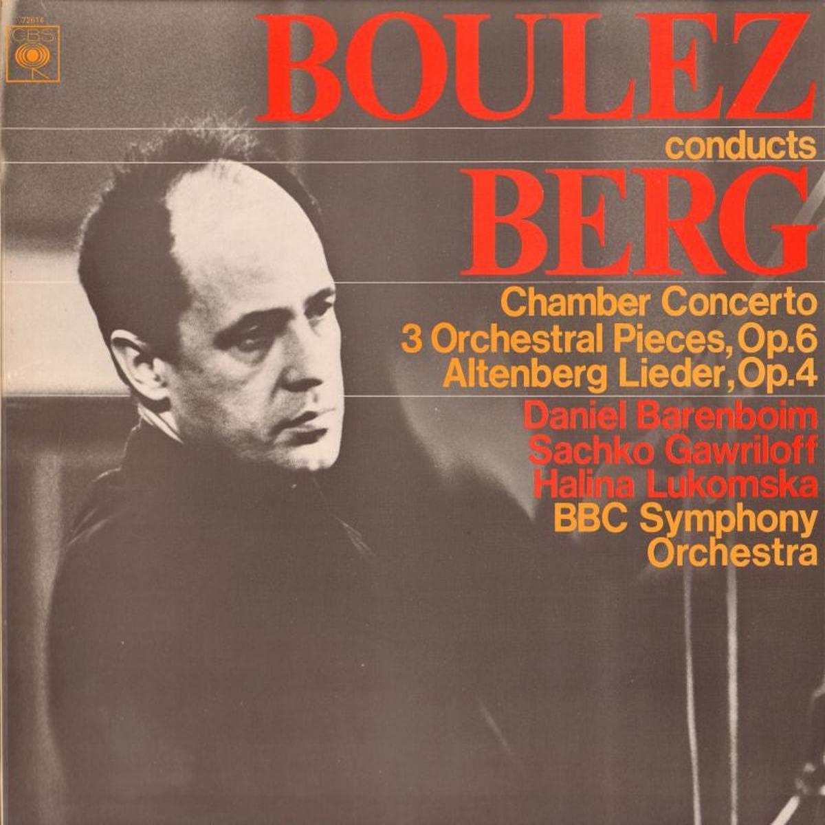 Chamber Concerto/ Berg-CBS-Vinyl LP-Ex/Ex