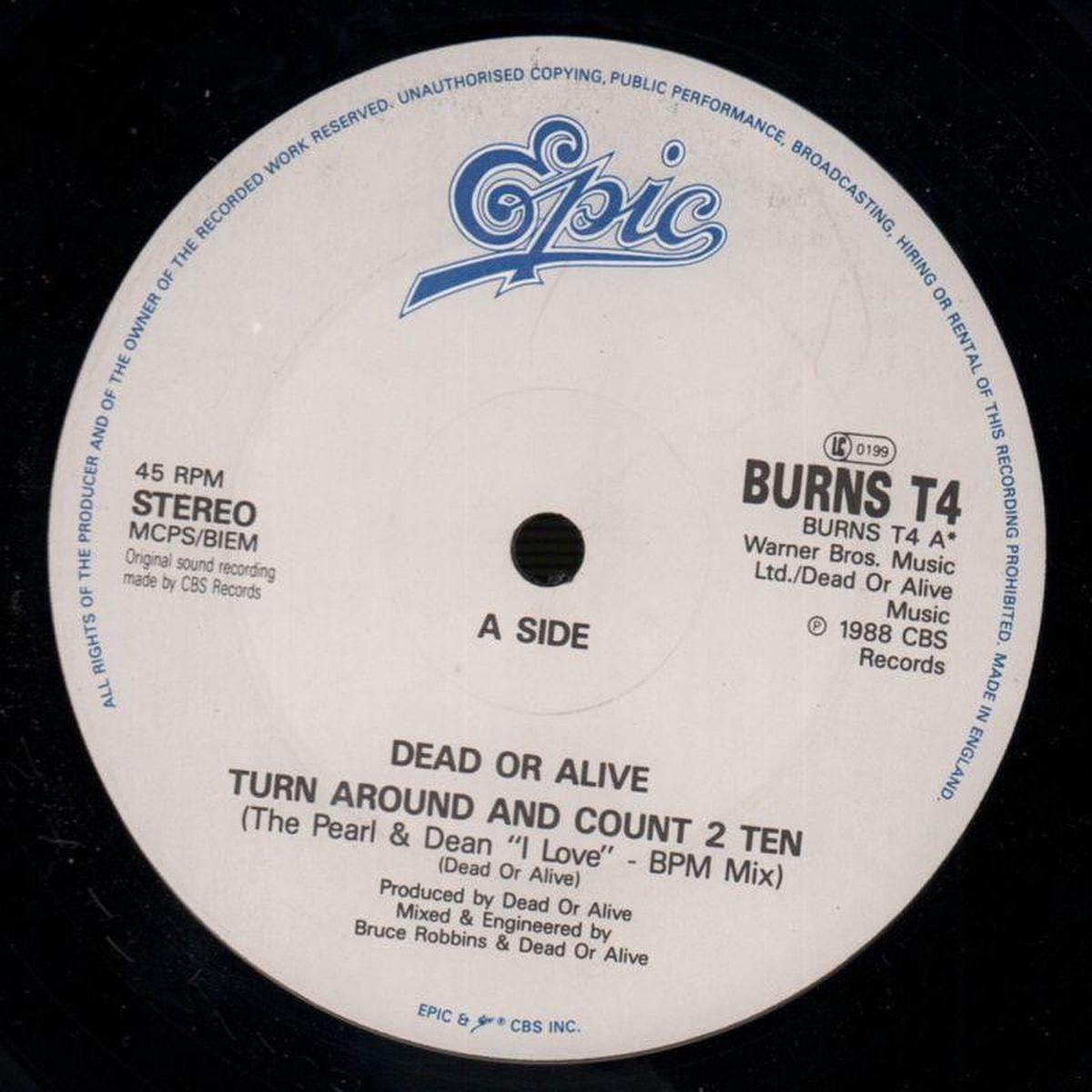 Turn Around And Count 2 Ten-Epic-12  Vinyl-VG/NM