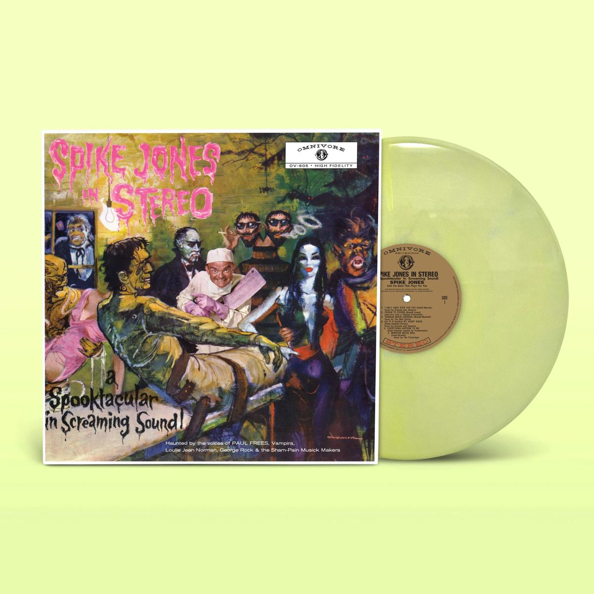 SPIKE JONES 8211 Spike Jones In Stereo A Spooktacular In Screaming Sound 8211 LP 8211 Slime Green Vinyl SEP 26