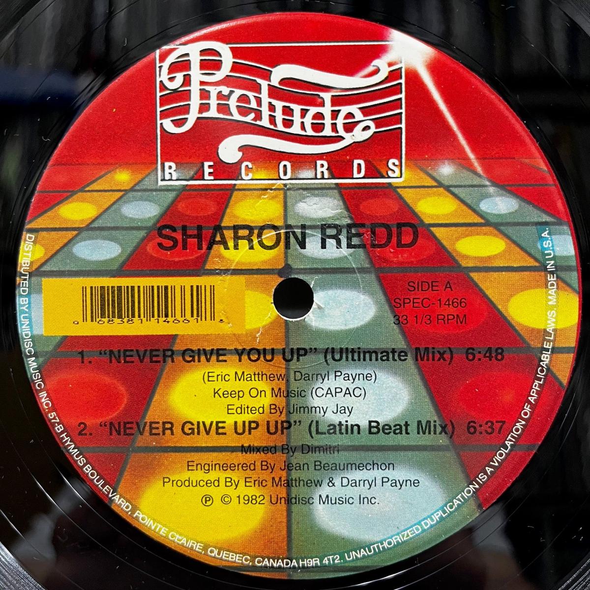 SHARON REDD / Never Give You Up (SPEC-1466, 12inch)