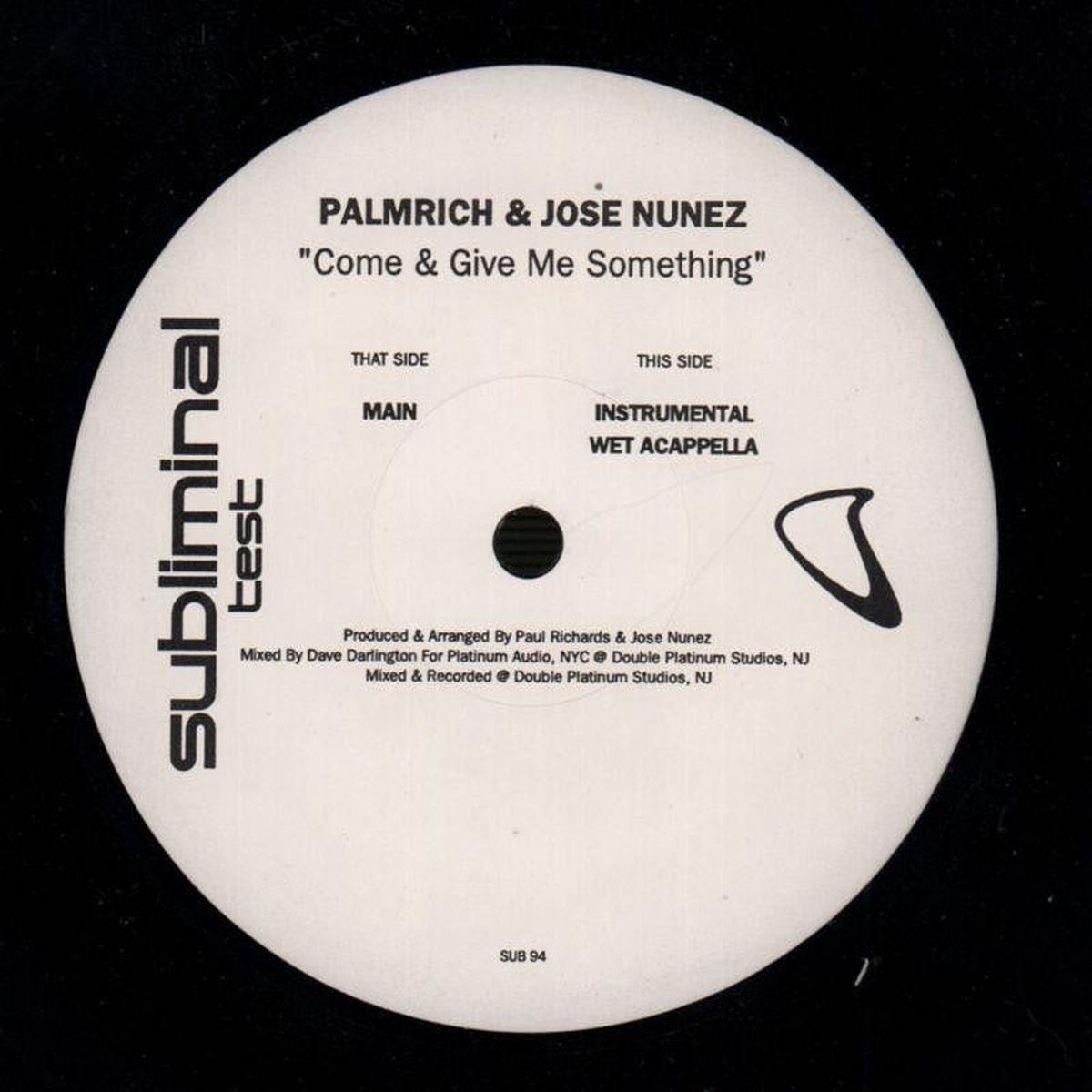 Come & Give Me Something-Subliminal-12  Vinyl-Ex/Ex