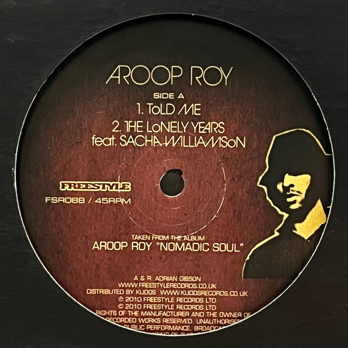 AROOP ROY / Told Me - Album Sampler (Freestyle Records FSR088, 12inch)