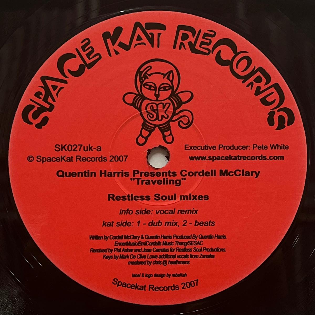 QUENTIN HARRIS Present CORDELL McCLARY / Traveling (Restless Soul Mixes)
