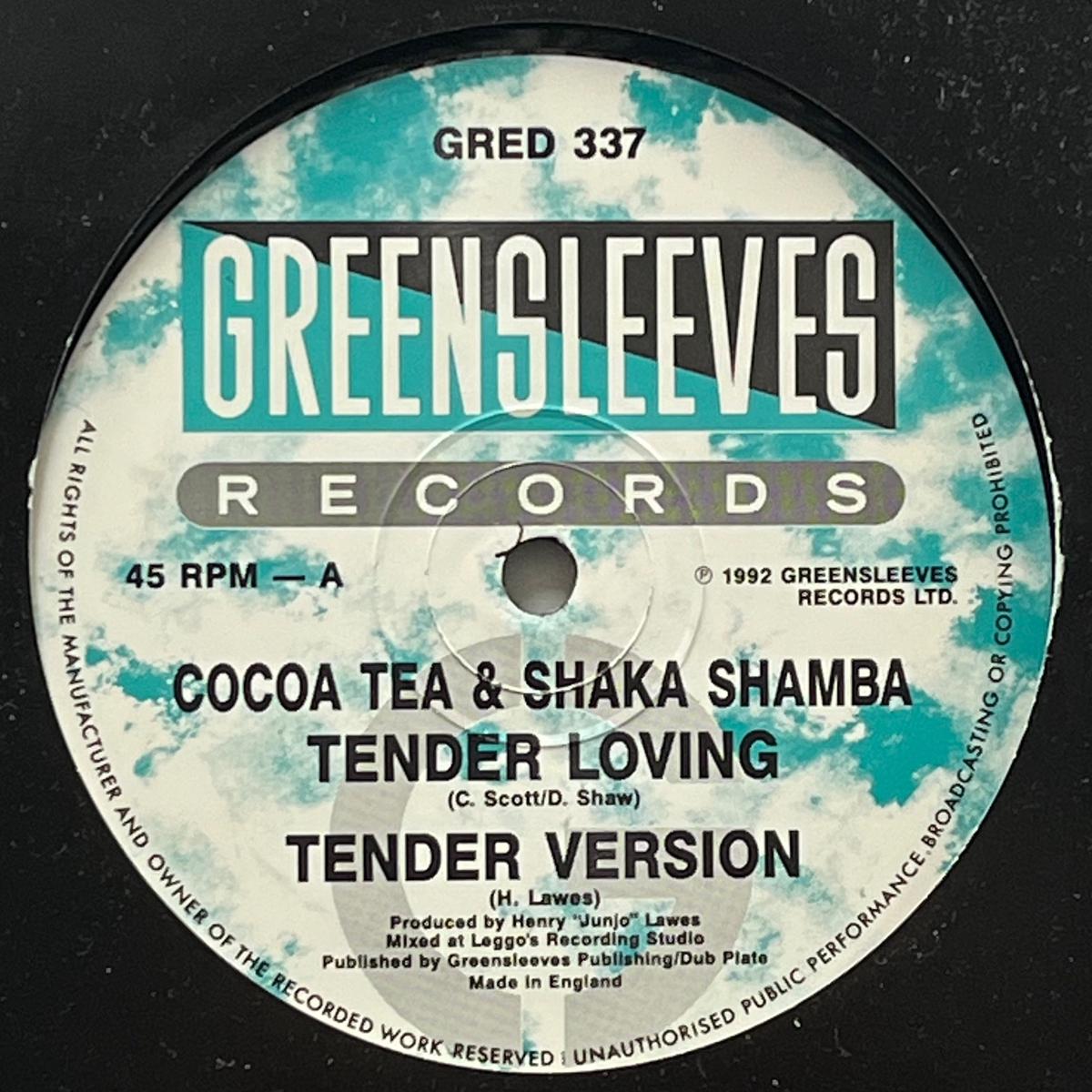 COCOA TEA & SHAKA SHAMBA / Tender Loving (Greensleeves GRED 337, 12inch)