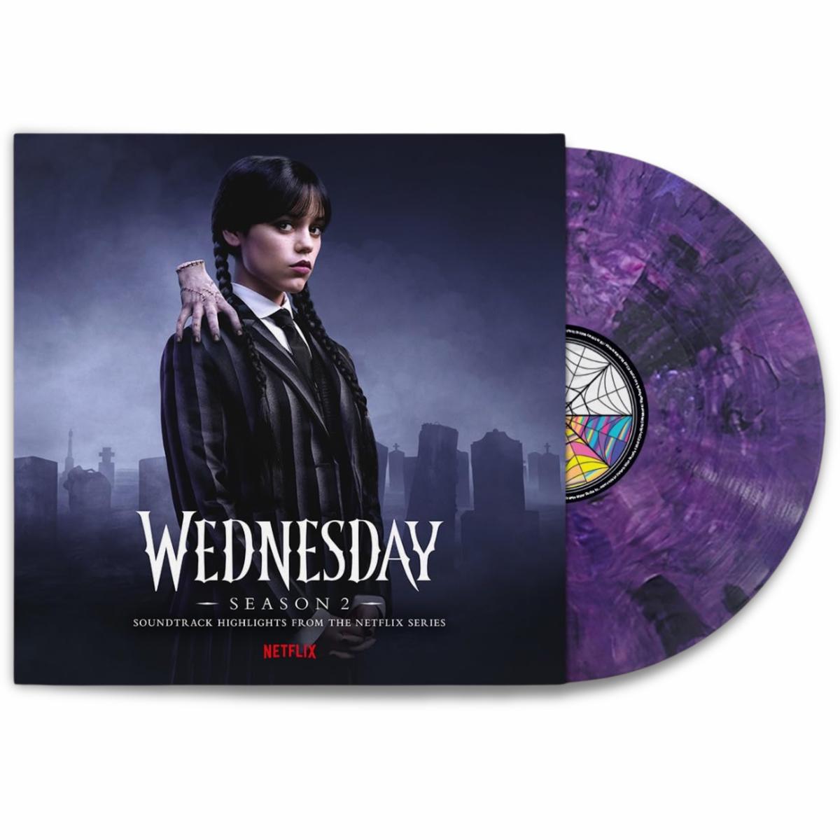 Wednesday  Season 2 (Soundtrack Highlights from the Netflix Series) (Purple & Black Blended Vinyl)