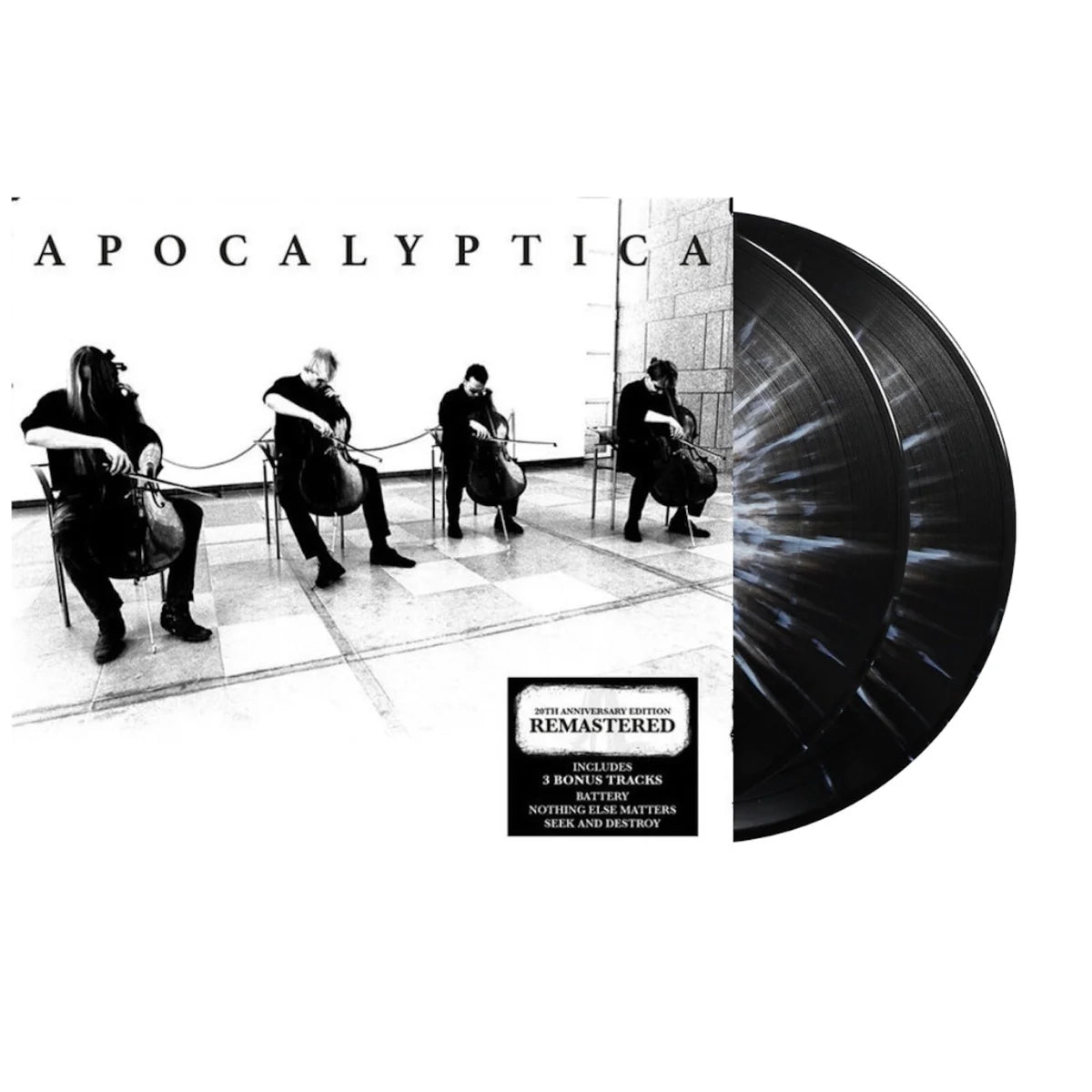 APOCALYPTICA - Plays Metallica By Four Cellos (30th Anniversary Edition) - 2LP - Black w/ White Splatter Vinyl [APR 10]