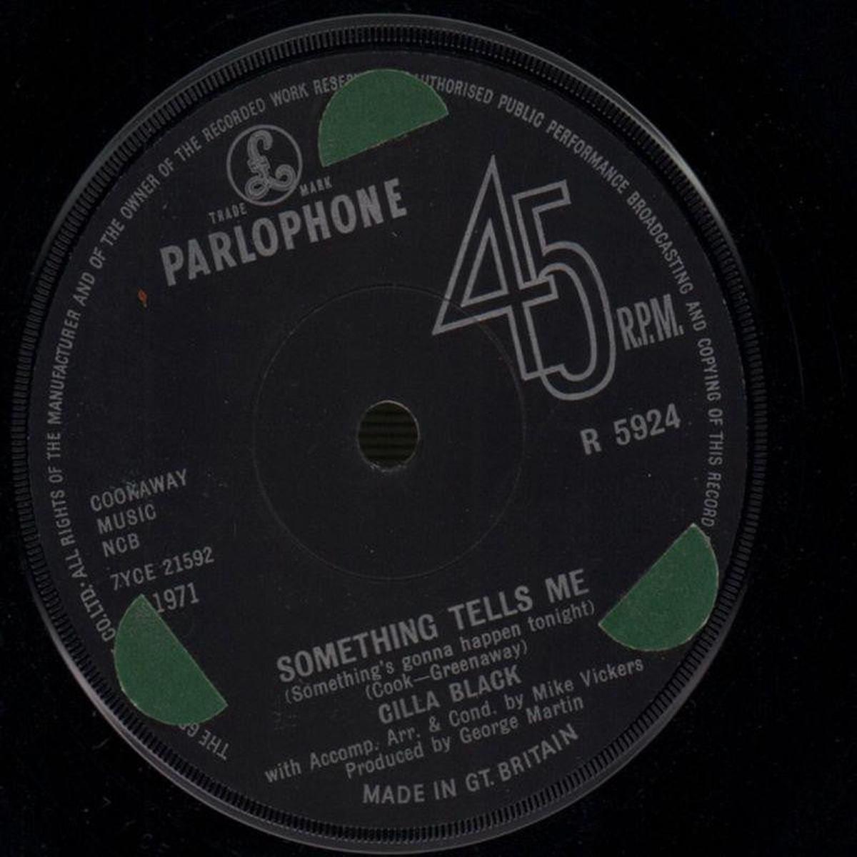 Something Tells Me / La La La Lu-Parlophone-7  Vinyl-VG/VG