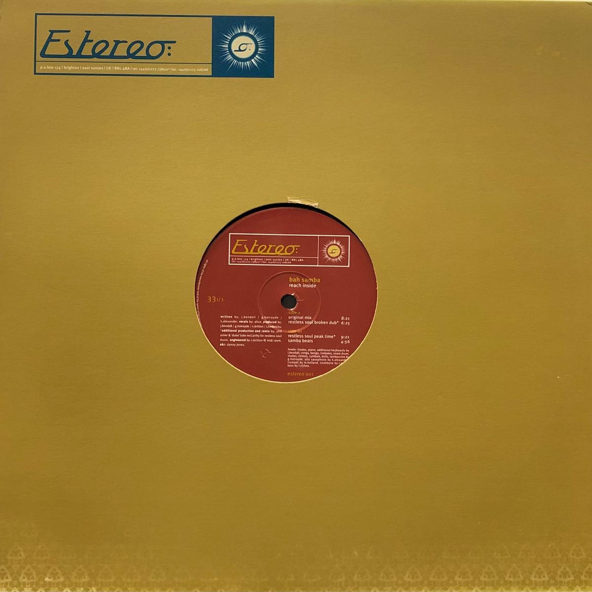 BAH SAMBA / Reach Inside (Estereo 001, 12inch)