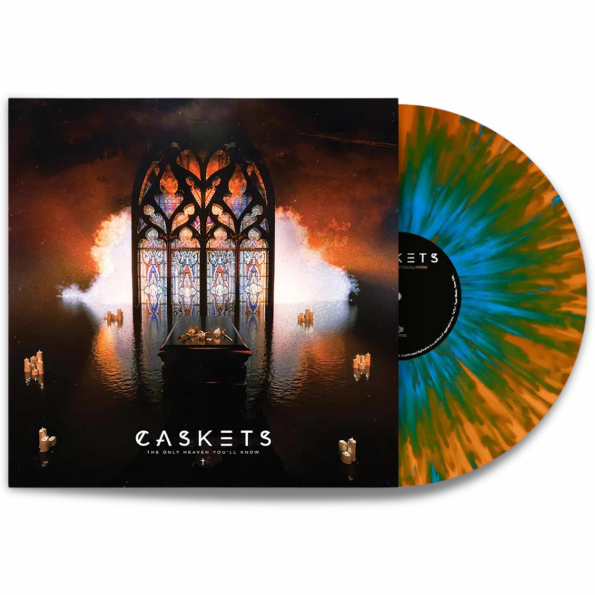 Caskets The Only Heaven You'll Know (Orange w/ Sky Blue Splatter Vinyl)