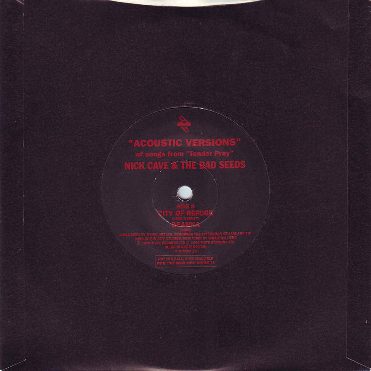 CAVE NICK-ACOUSTIC VERSIONS OF SONGS FROM TENDER PREY 7  SINGLE VG