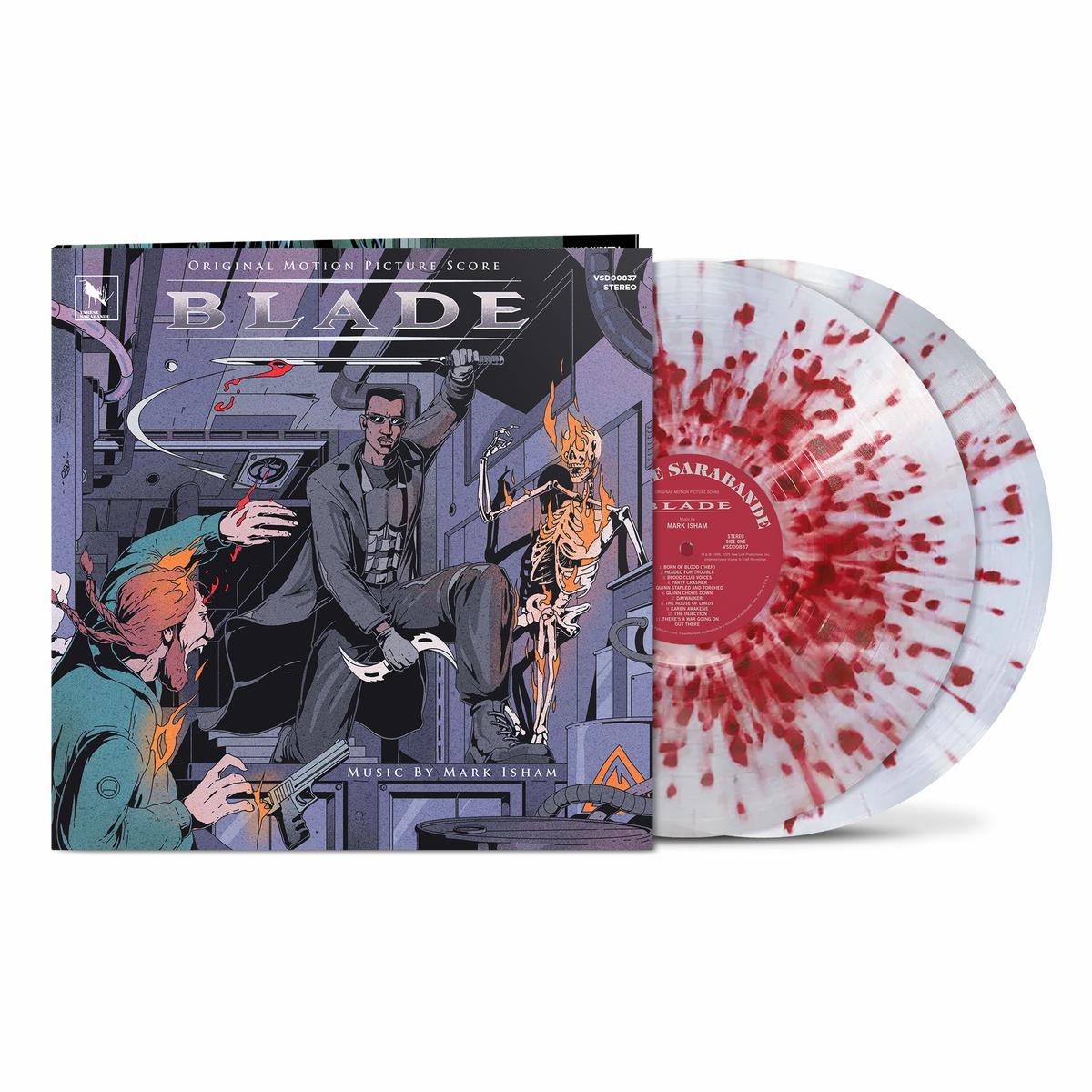 Blade (Original Motion Picture Score - The Deluxe Edition) - Blood Splatter Clear 2- LP (Limited Edition of 500)