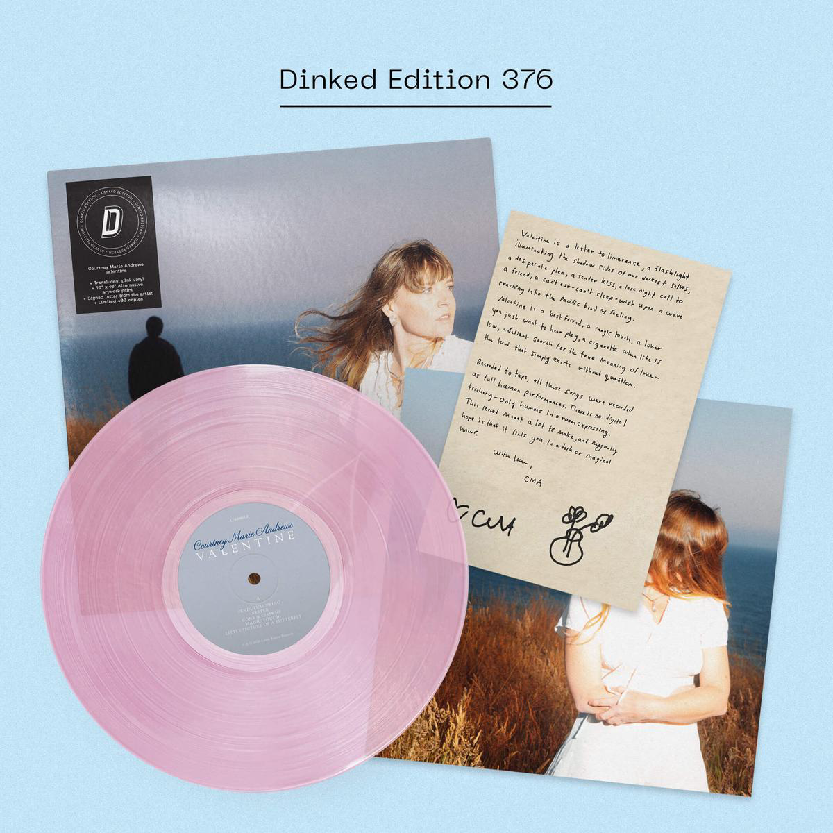 COURTNEY MARIE ANDREWS 8211 Valentine 8211 LP 8211 Vinyl 8211 Dinked Edition 376 JAN 16