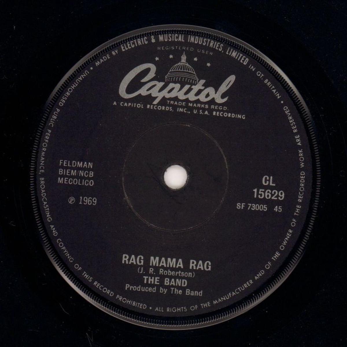 Rag Mama Rag/ The Unfaithful Servant-Capitol-7  Vinyl-VG/Ex+