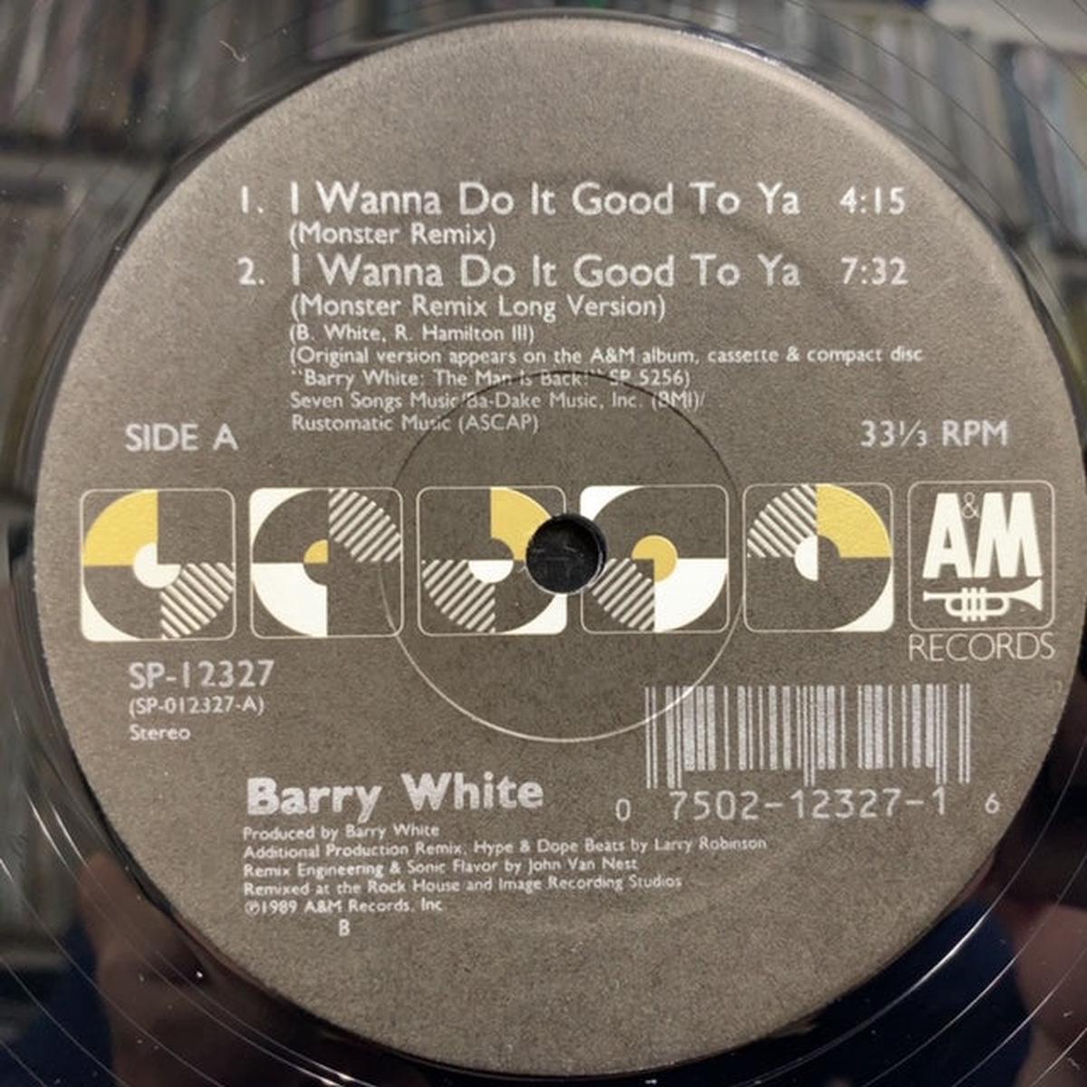 BARRY WHITE / I WANNA DO IT GOOD TO YA (12inch)