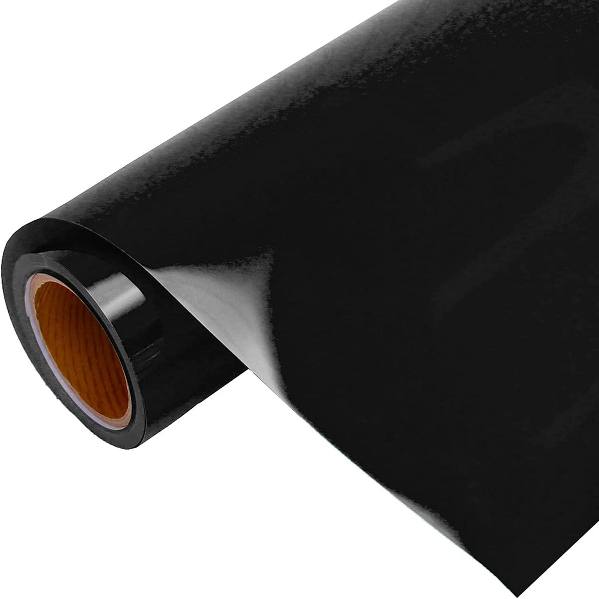 Black Metallic Heat Transfer Vinyl 20" Wide Sold By the Yard