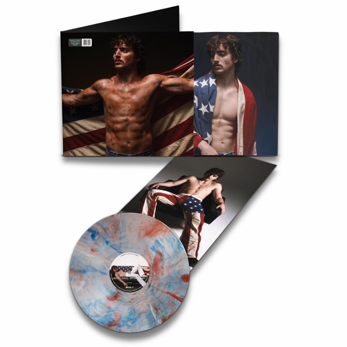 Benson Boone  American Heart (Red, White & Blue Marble on Translucent Clear Vinyl)