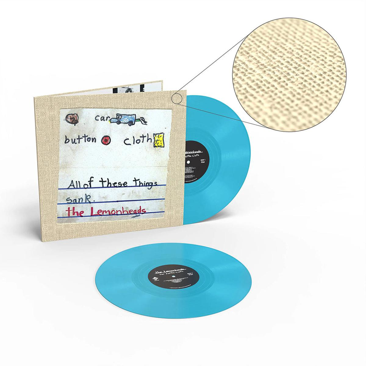THE LEMONHEADS 8211 Car Button Cloth (Deluxe Expanded Clothbound Edition) Repress 8211 2LP 8211 Blue Vinyl