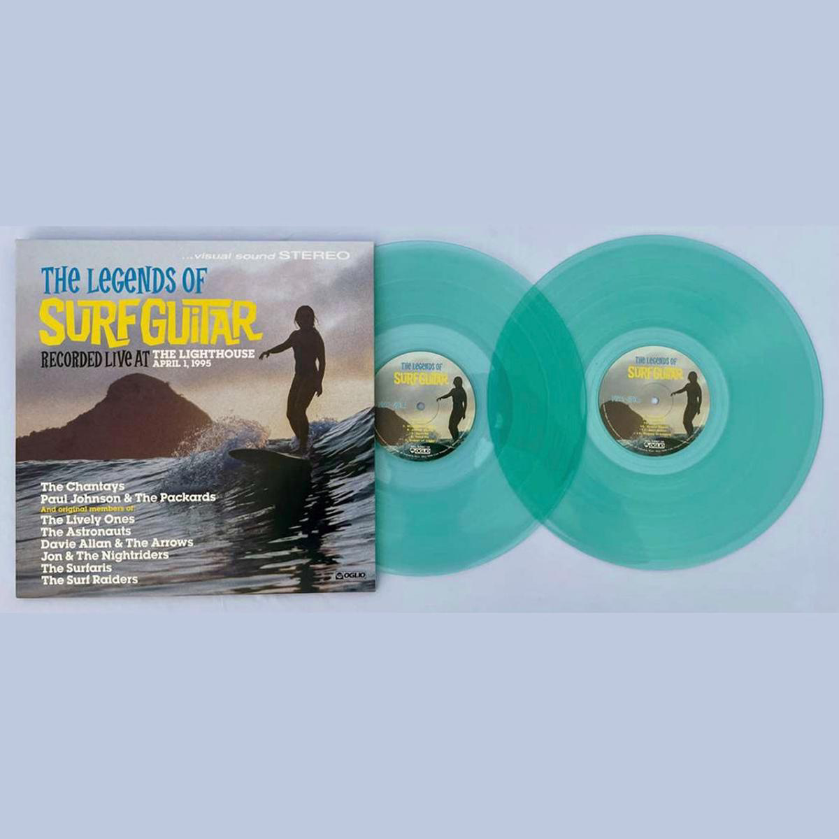 VARIOUS 8211 Legends Of Surf Guitar (Live) 8211 2LP 8211 Clear Aqua Vinyl JUL 4