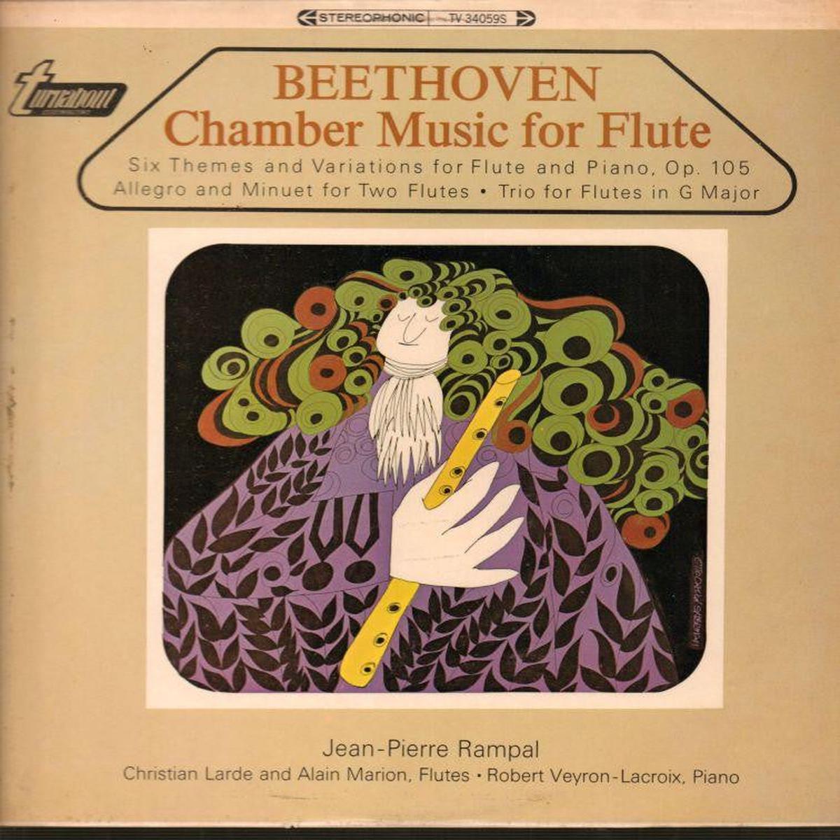 Chamber Music For Flute-Turnabout-Vinyl LP-VG/NM