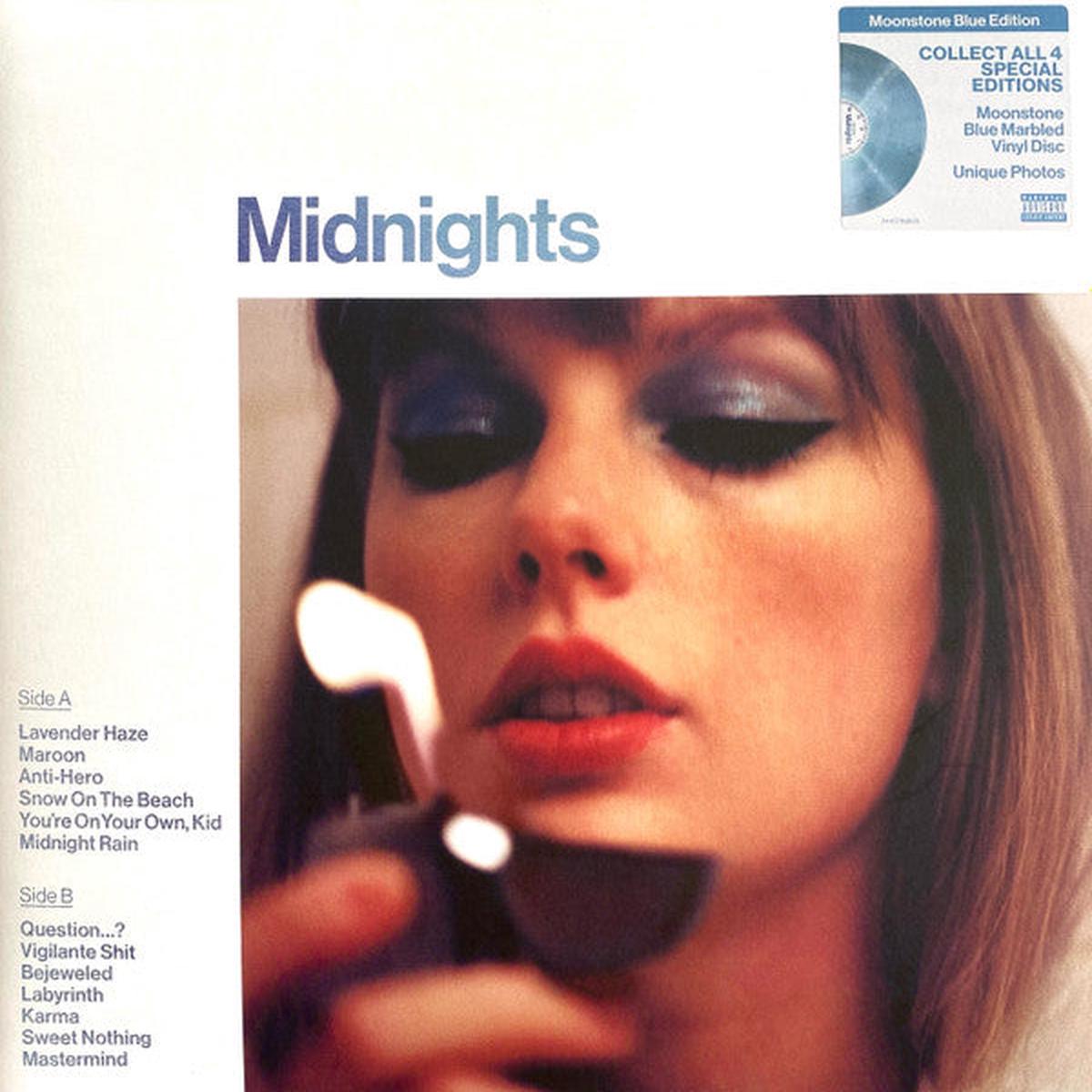 Taylor Swift  Midnights (Blue Marbled Color Vinyl) LP Record
